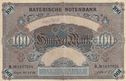 Germany, Bavarian, 1900, VF, Ps922