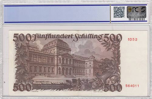Austria, 500 Shillings, 1953, XF, ... 