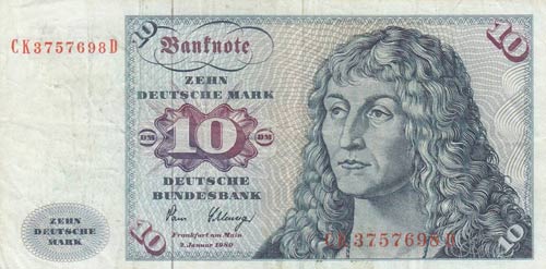 Germany, 10 Mark, 1980, VF, p31d