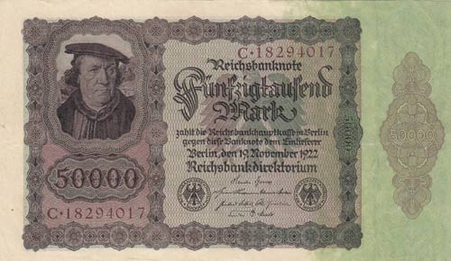 Germany, 50.000 Mark, 1922, AUNC ... 