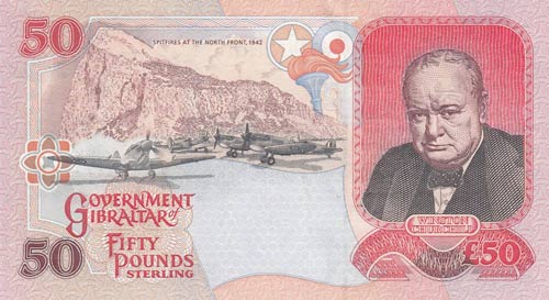 Gibraltar, 50 Pounds, 1995, UNC, ... 