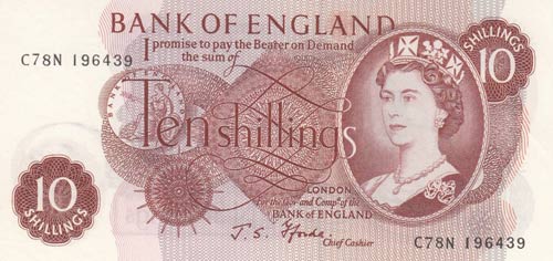 Great Britain, 10 Shillings, 1967, ... 