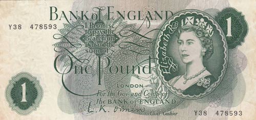 Great Britain, 1 Pound, 1960, XF, ... 