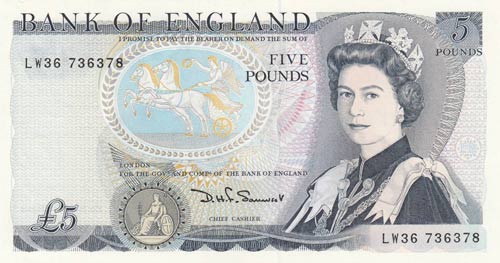 Great Britain, 5 Pounds, 1980, ... 
