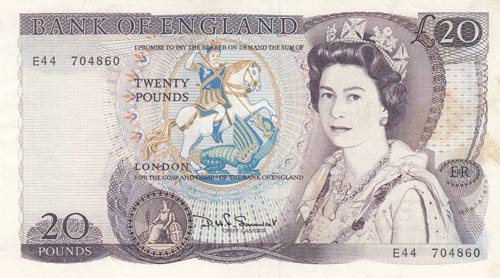 Great Britain, 20 Pounds, 1981, ... 