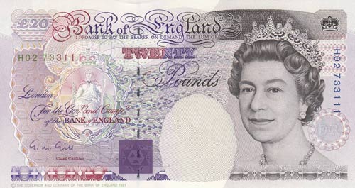 Great Britain, 20 Pounds, 1991, ... 