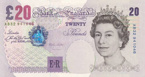 Great Britain, 20 Pounds, 2000, ... 
