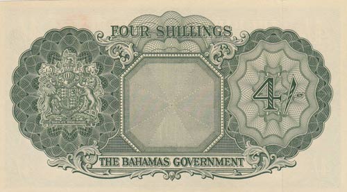 Bahamas, 4 Shillings, 1963, UNC, ... 