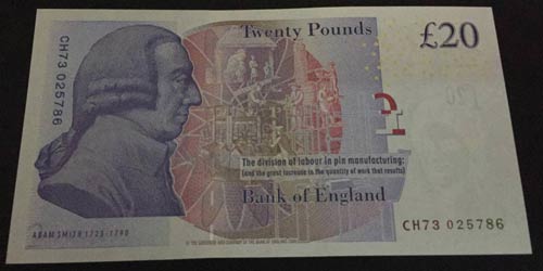 Great Britain, 20 Pounds, 2007, ... 