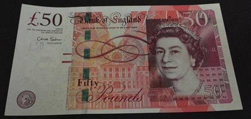 Great Britain, 50 Pounds, 2011, ... 