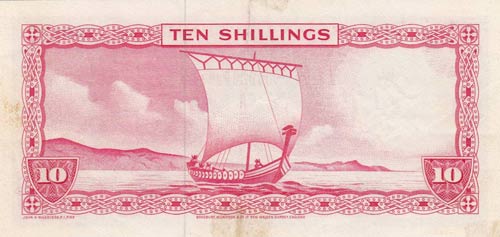 Isle Of Man, 10 Shillings, 1961, ... 