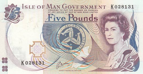 Isle Of Man, 5 Pounds, 1983, UNC, ... 
