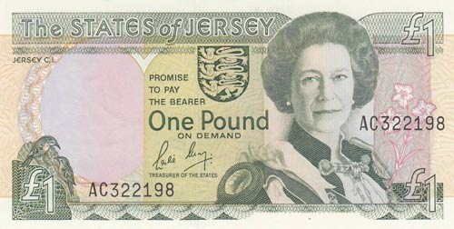 Jersey, 1 Pound, 1989, UNC, p15