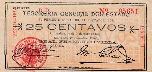 Mexico, 25 Centavos, 1913, XF, ... 