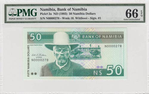 Namibia, 50 Dollars, 1993, UNC, p2a