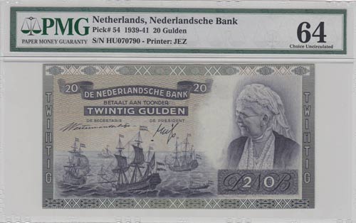 Netherlands, 10 Gulden, 1939, UNC, ... 
