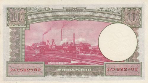 Netherlands, 10 Gulden, 1945, UNC, ... 