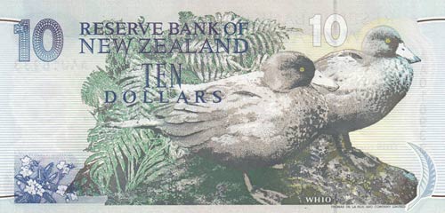 New Zealand, 10 Dollars, 1993, ... 