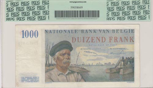 Belgium, 1000 Francs, 1950, XF, ... 