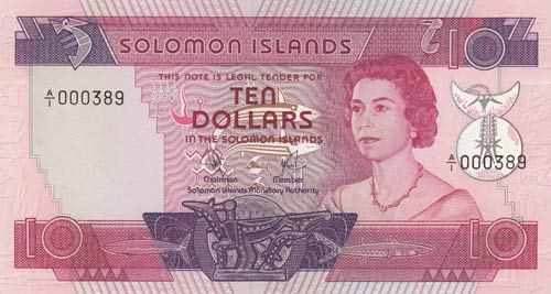 Solomon İslands, 10 Dollars, ... 