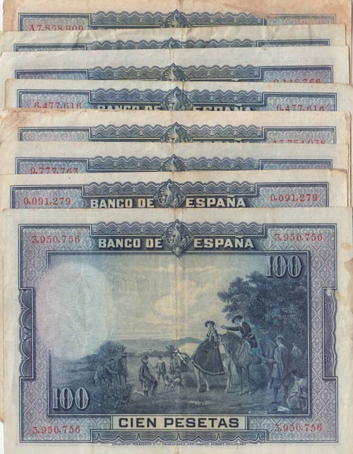 Spain, 100 Pesetas, 1928, FINE / ... 