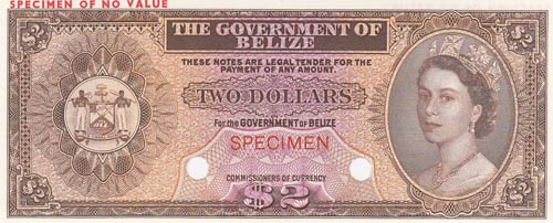 Belize, 2 Dollars, 1974, UNC, ... 