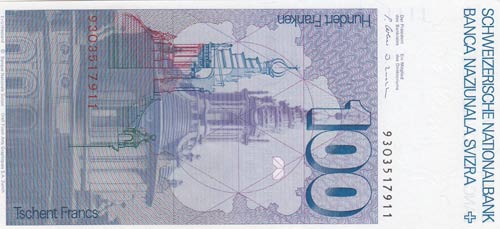 Swetzerland, 100 Francs, 1993, ... 