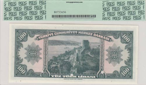 Turkey, 100 Lira, 1947, UNC, p149, ... 