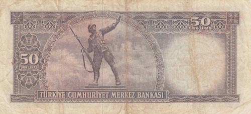 Turkey, 50 Lira, 1964, FINE / VF, ... 