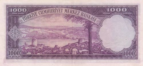 Turkey, 1000 Lira, 1953, XF / ... 