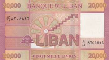 Lebanon, 20.000 Livres, 2019, UNC, ... 