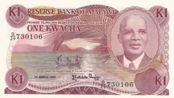 Malawi, 1 Kwacha, 1986, UNC, p19a