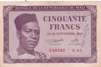 Mali, 50 Francs, 1960, XF(+), p1