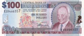 Barbados, 100 Dollars, 2007, UNC, ... 