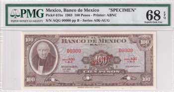 Mexico, 100 Pesos, 1963, UNC, ... 