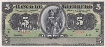 Mexico, 5 Pesos, 1906/1914, UNC, ... 