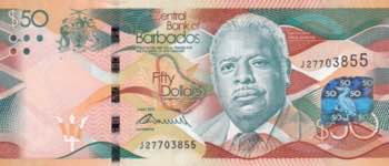 Barbados, 50 Dollars, 2013, UNC, ... 