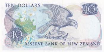 New Zealand, 10 Dollars, 1989, ... 