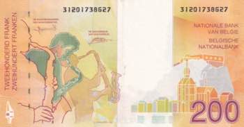 Belgium, 200 Francs, 1995, XF, ... 