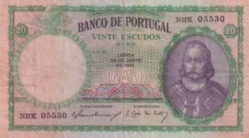 Portugal, 20 Escudos, 1951, VF, ... 
