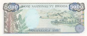 Rwanda, 5.000 Francs, 1988, UNC, ... 