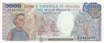 Rwanda, 5.000 Francs, 1988, UNC, ... 