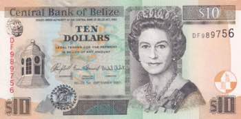 Belize, 10 Dollars, 2007, UNC, p68c