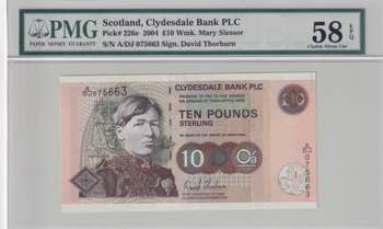 Scotland, 10 Pounds, 2004, AUNC, ... 