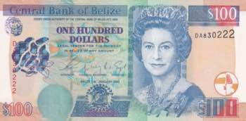 Belize, 100 Dollars, 2003, UNC, ... 