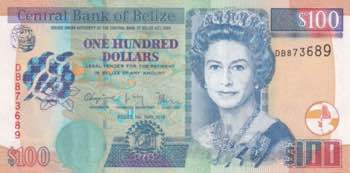 Belize, 100 Dollars, 2016, UNC, ... 