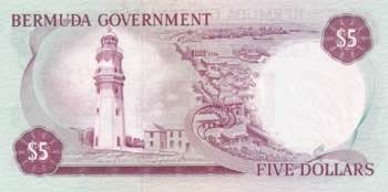 Bermuda, 5 Dollars, 1970, UNC, p24a