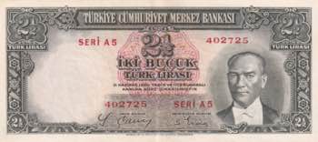 Turkey, 2 1/2 Lira, 1939, AUNC, ... 