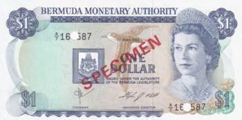 Bermuda, 1 Dollar, 1984, UNC, ... 