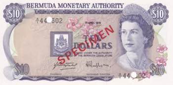 Bermuda, 10 Dollars, 1978, XF(+), ... 